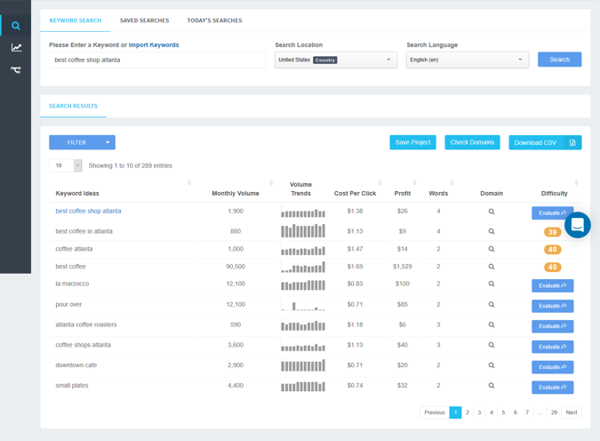 keyword research - keyword revealer